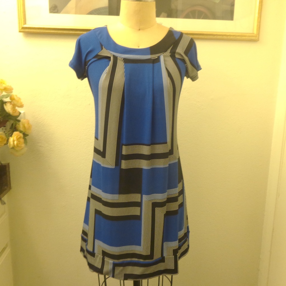 Sushi Flower Geometric Print Dress